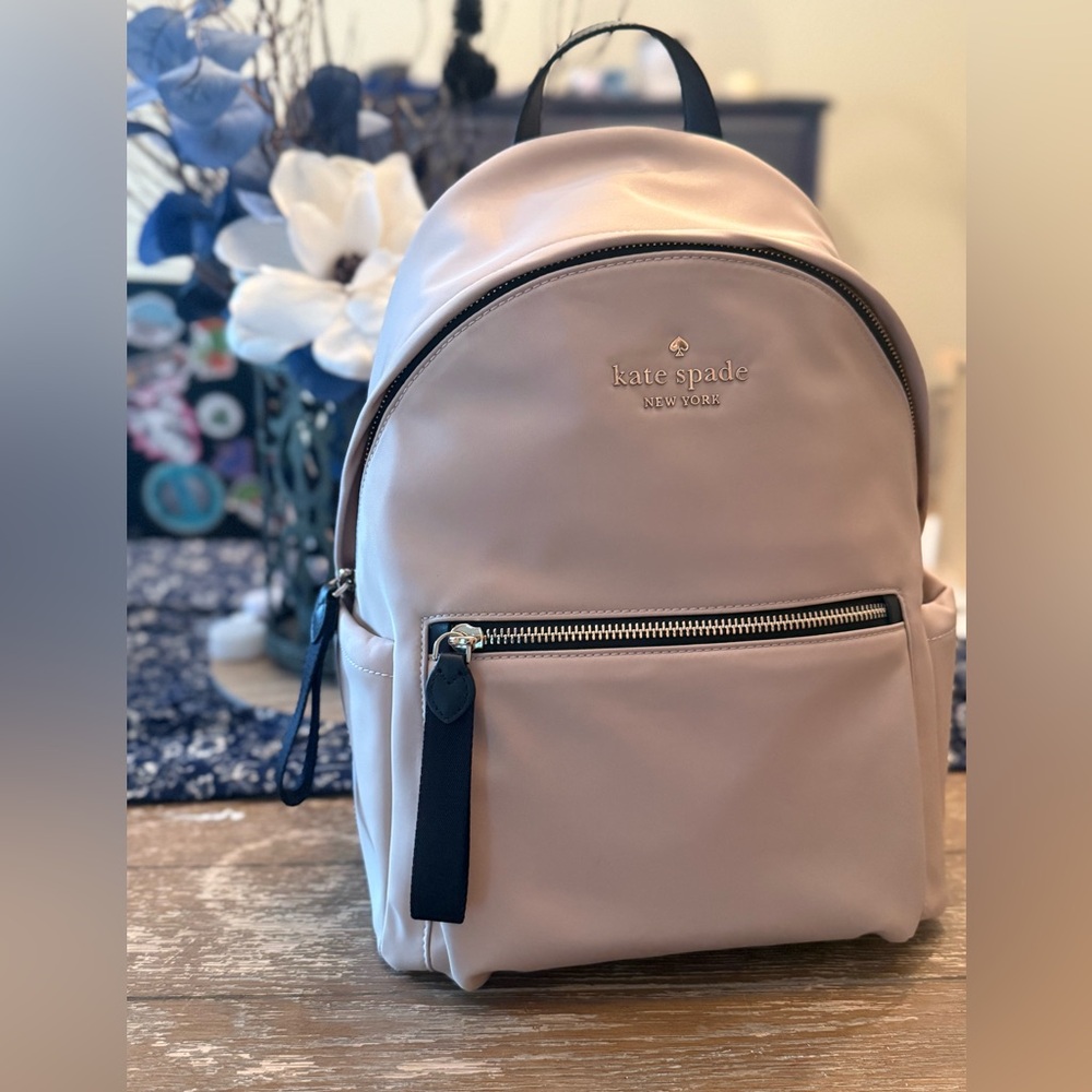 SOLD-Kate Spade Chelsea Medium Backpack with Black Trim
